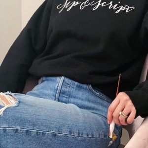 Sip & Script Logo Sweatshirt